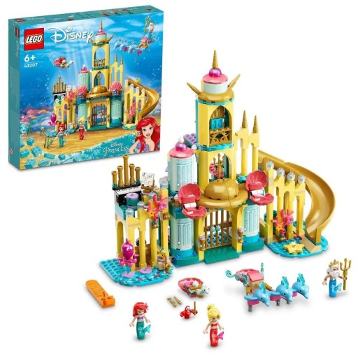 LEGO Disney 43207 Podwodny pałac Arielki