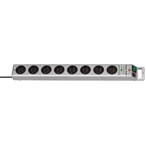 Brennenstuhl Super Solid listwa przeciwprzepięciowa 13500A 8 gniazd 2,5m