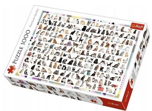 Trefl Puzzle 208 kotów 1000 elementów