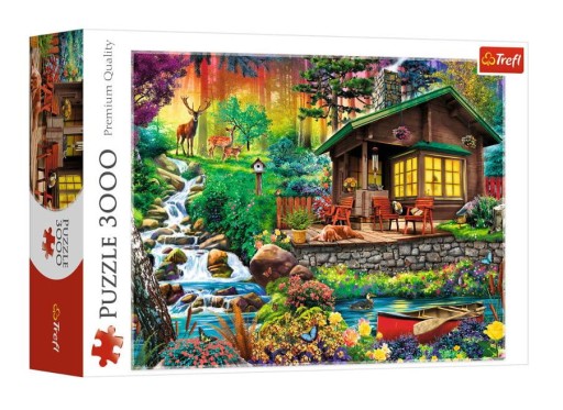 Puzzle 3000 Chatka w lesie 33074