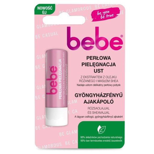BEBE Perłowa pomadka ochronna 4,9g