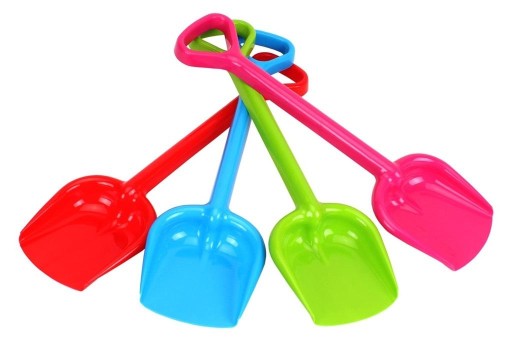 ŁOPATA PLASTIKOWA 50CM KOLOR do piasku