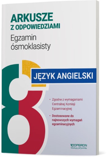 Egzamin ósmoklasisty ANGIELSKI Arkusze 2024 Operon