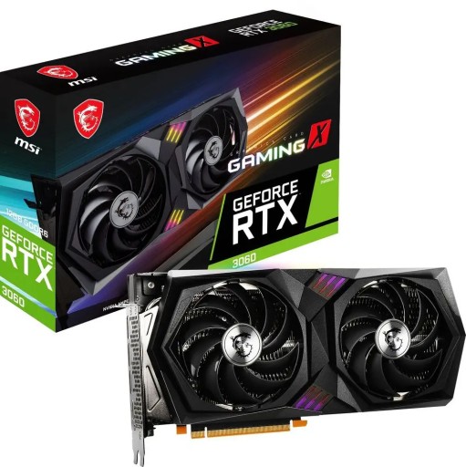 Karta graficzna MSI GeForce RTX 3060 GAMING X 12 GB LHR, super stan