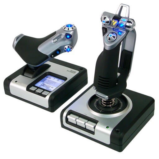 Joystick Logitech X52 Flight Control System Gaming Flight Simulator