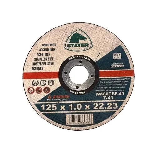 STAYER Tarcza do cięcia metalu STANDARD T41, Ø 125 x 1 x 22,23 mm, STAYER