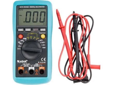 Multimetr cyfrowyExtol Premium (8831250) z automatycznym wyborem zakresu