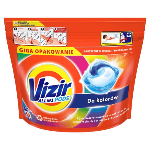 Vizir Pods Kapsułki Do Prania 60 Sztuk Color