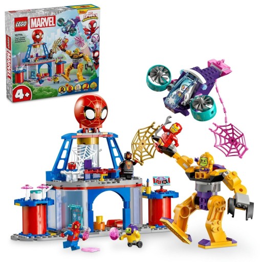 LEGO MARVEL SIEDZIBA GŁÓWNA PAJĘCZEJ DRUŻYNY SPIDEY SPIDERMAN MORALES 4+