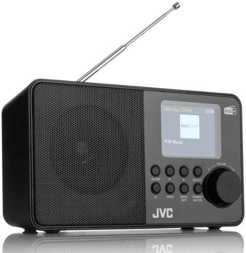 Przenosne Cyfrowe radio FM DAB+ JVC RA-E611B-DAB black