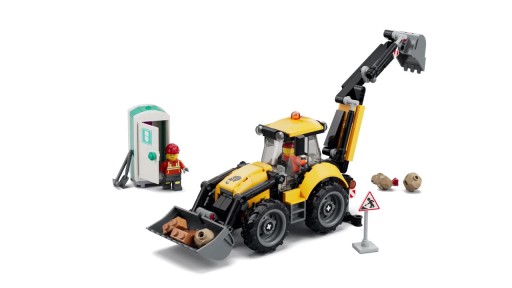 LEGO City Żółta koparko-ładowarka 60480