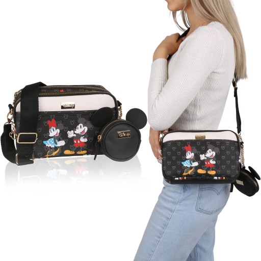 Kabelka + vrecúško Mickey a Minnie Mouse 24x15x8cm | KúpSiTo.sk - Tovar z  Poľska
