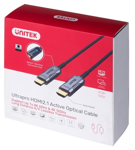 Cable HDMI (2.1 8K) 20M Active Optical Unitek C11030DGY