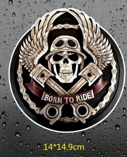 Nálepka na motorkársku prilbu Born to Ride Rider | KúpSiTo.sk - Tovar z  Poľska