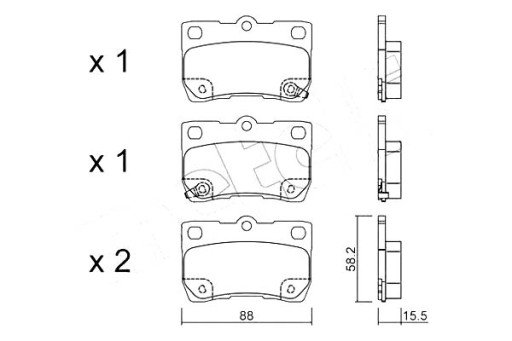 metelli колодки гальмівні lexus is200d gs450h 05-ty, фото