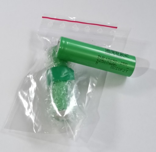 18650 BATERIE Li-ion SAMSUNG INR18650-25R 2500mAh 20A + 2x iz.kr., NOVÉ