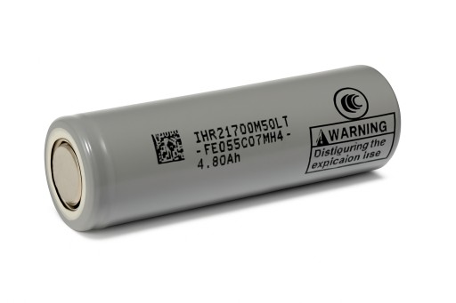 Článek Li-ion LG INR21700M50LT 3.7V 4800mAh 15A nové + 2x izolační kroužek