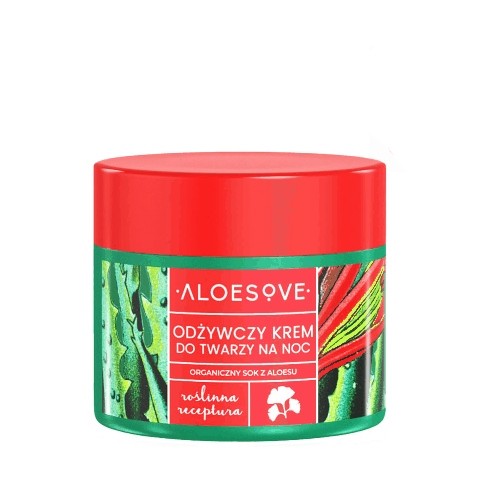 Aloesove, výživný krém na tvár, na noc, 50 ml
