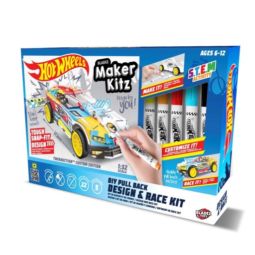 Bladez toyz. BTHW-M01Y Hot Wheels, kreatívna sada Maker Kitz