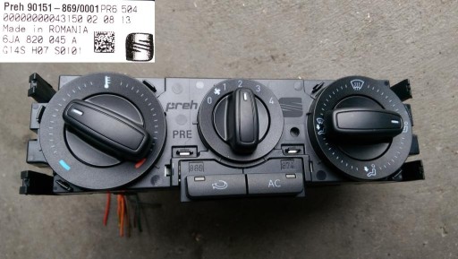 Unite commande clima 8JA820045A SEAT TOLEDO IV RAPID