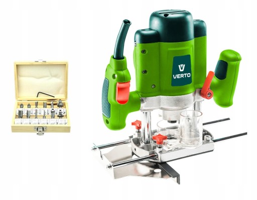 ВЕРТОШПИНДЕЛЬ ФРЕЗЕРНЫЙ СТАНОК 1200ВТ VERTO + 12 ФРЕЗЫ