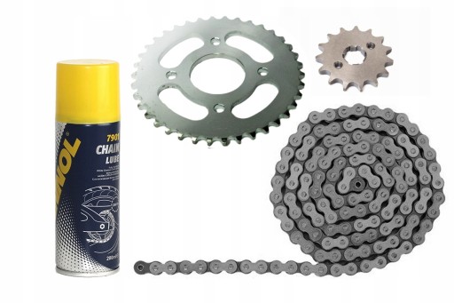 ZP42014ZC7001M - КОМПЛЕКТ ПРИВОДУ 420 KING LOS CHOPPER RANGER + MANNOL