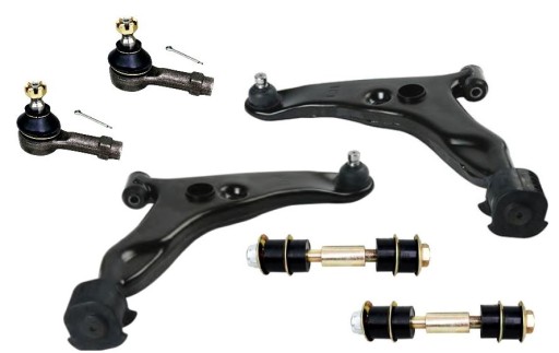 ALL0130A - Поперечные рычаги, тяги, наконечники, mitsubishi carisma ii 1999 - передний комплект space star