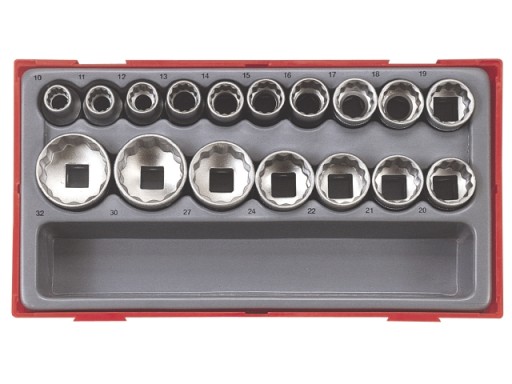 НАБОР 6-СТОРОННИХ ГОЛОВОК, 17 ПРЕДМЕТОВ