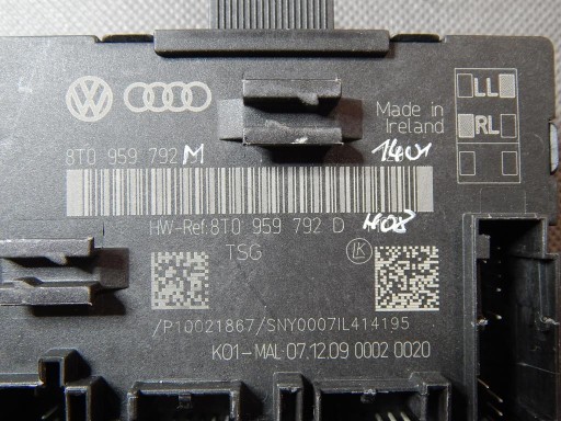 AUDI RS5 8T control unit module door right 8T0959792D