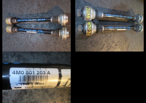 Вал заднього моста audi q7 4m0 3.0tdi 4m0501203a