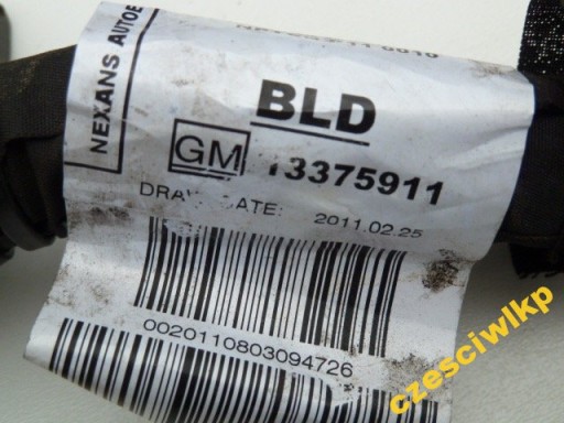 bundle of the engine OPEL ASTRA J IV 2.0 CDTI BLD