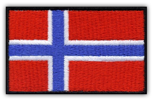 Naszywka Norwegia Flaga Norwegii (3,5 x 5,5 cm