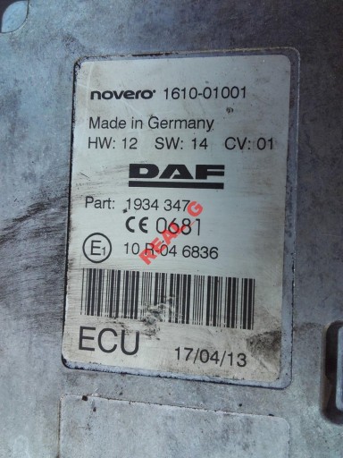 Модуль драйвера daf xf106 xf 1934347 novero