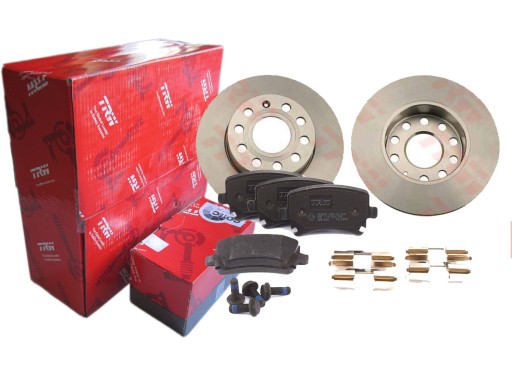 ДИСКИ + КОЛОДКИ TRW ЗАДНИЙ VW TOURAN