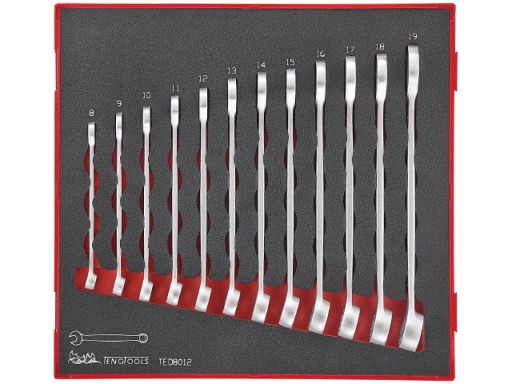 TENG Tools TED8012 КЛЮЧИ НАКИДНЫЕ 12 шт.