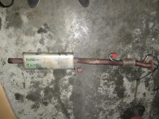 muffler, exhaust Skoda Rapid 1.4 TSI