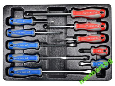 КПЛ. Отвертки 10 шт. КИНГ ТОНИ
