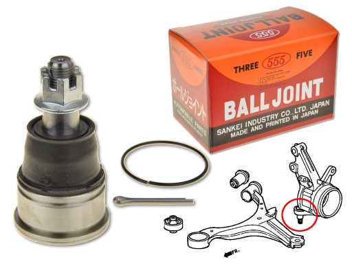 SB-6272 - Honda fr-v 04-09 штифт переднього рульового важеля