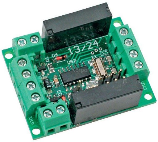 Miniaturowy moduł przekaźników z RS485 AVT1745 C