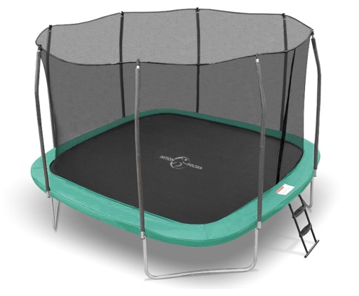 Trampolina Kwadratowa Z Siatka 12ft 374cm Ring 7476904731 Allegro Pl