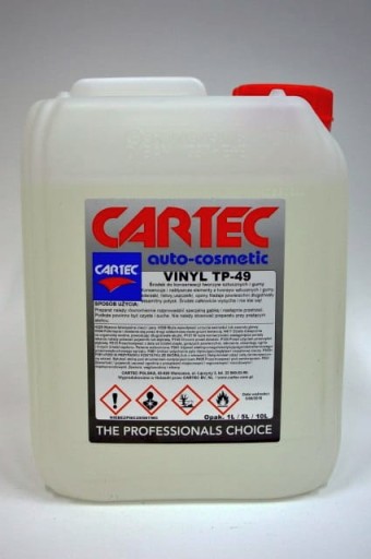 CARTEC VINYL TP-49 5л КОНСЕРВИРОВАННЫЙ. РЕЗИНА И ДЕТАЛИ ПЛАСТМАССЫ