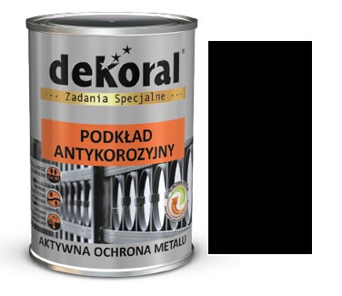 DEKORAL Podkład antykorozyjny UNIKOR 0,5l CZARNY