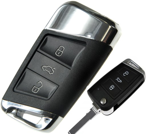 3-przyciski - SKODA OCTAVIA RAPID FABIA КЛЮЧ БЕЗ КЛЮЧА