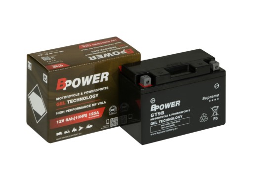 Аккумулятор BPOWER GT9B 8AH 125A GEL