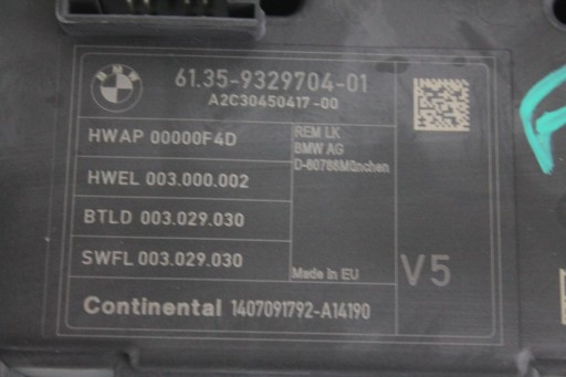 modul Bedienteil BSI 9329704 BMW F20 F22 F30 2.0D
