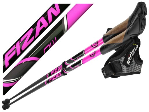 Палиці Fizan Runner 115 см троянди та фіолетові
