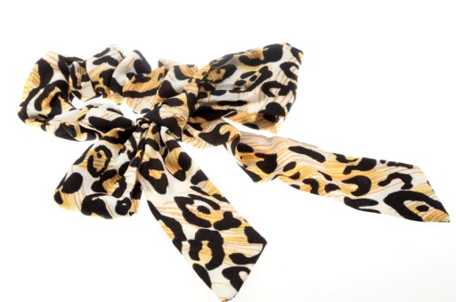 Одинарна резинка з різнокольоровим бантом