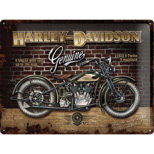 Табличка вывеска HARLEY-DAVIDSON металлический лист 30x40