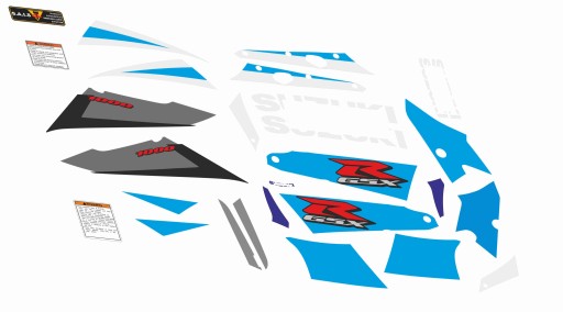 НАКЛЕЙКИ SUZUKI GSX-R - 1000 2003 СИНИЙ
