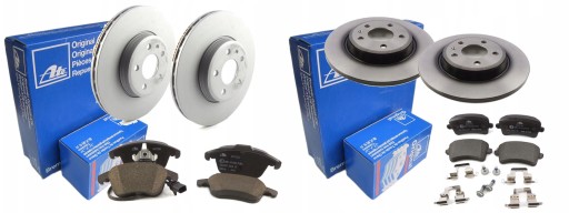 Диски колодки ATE передняя задняя AUDI A4 B8 314MM